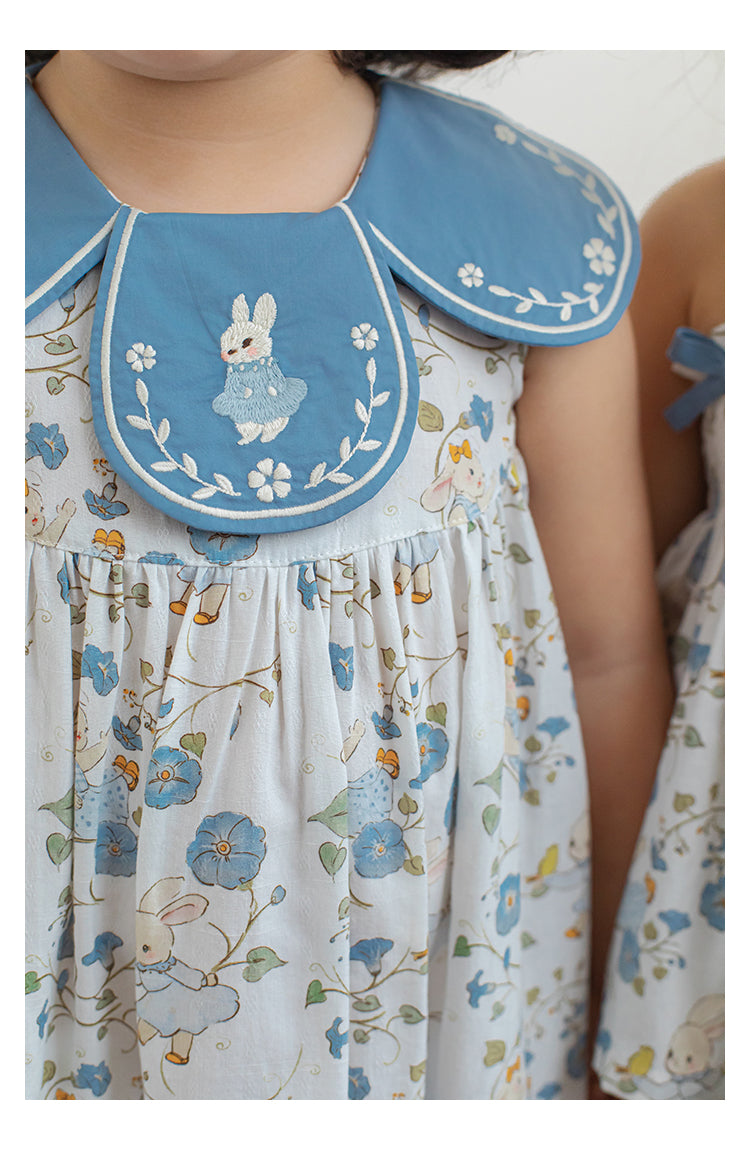 Blue Bunny Garden Dress