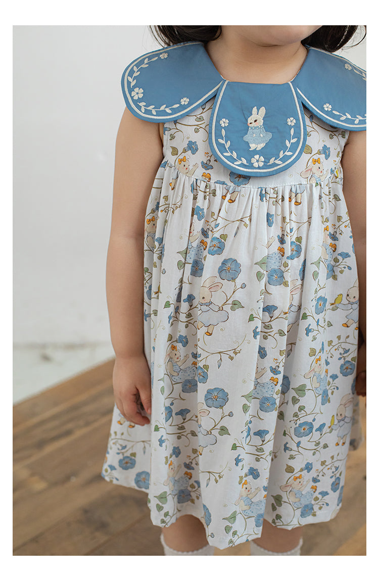 Blue Bunny Garden Dress