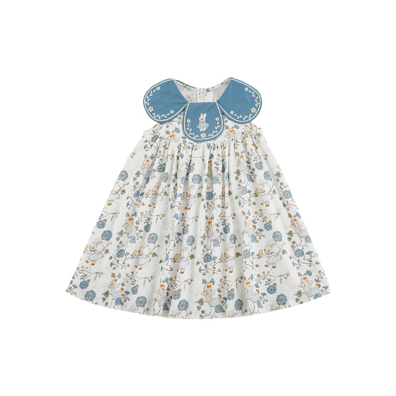 Blue Bunny Garden Dress