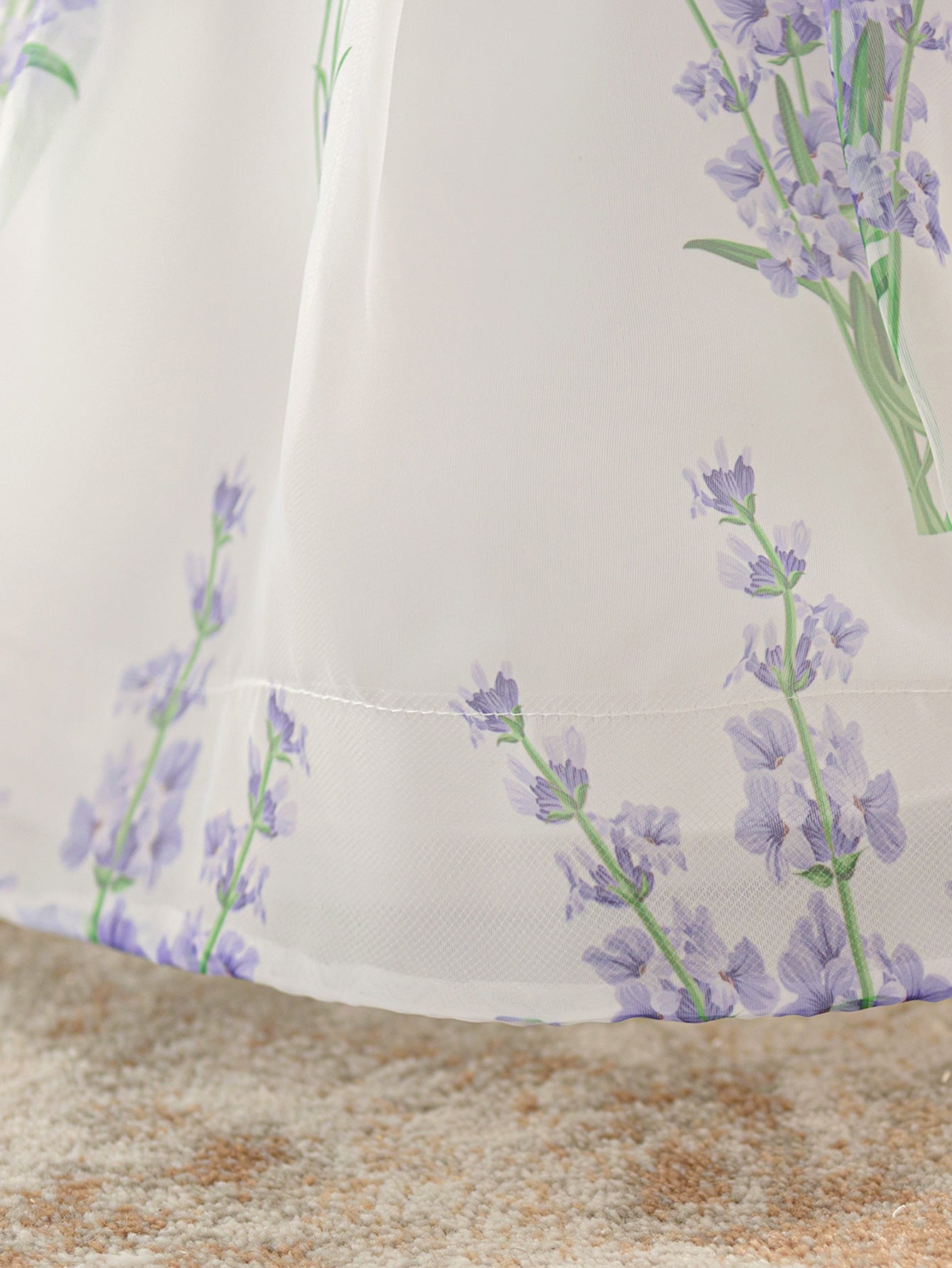 Lavender Blossom Puff Sleeve Party Dress – Baby & Toddler Girls