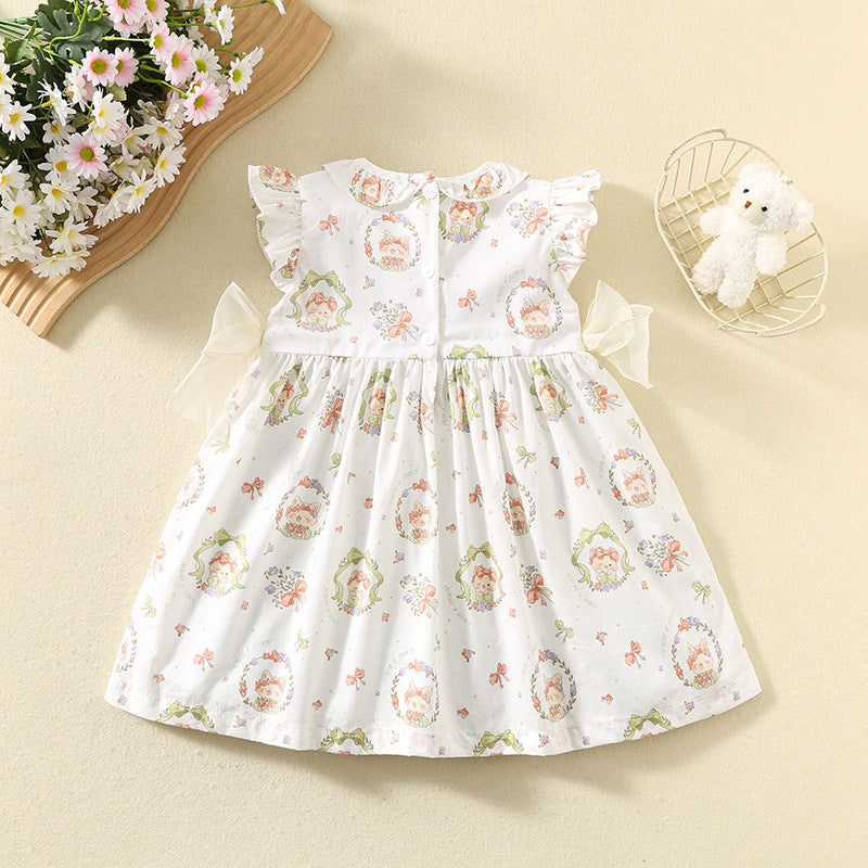 Soft Cotton garden Ruffle Dress for Girls