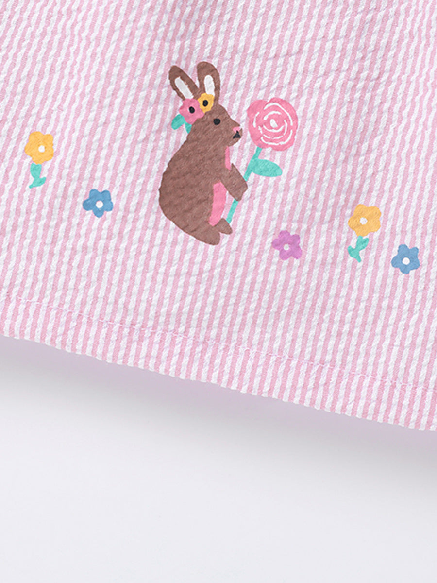 Bunny Meadow Smocked Baby Dress