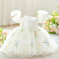 Fairy Garden Embroidered Tulle Dress – Toddler Girl Party Outfit