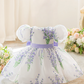 Lavender Blossom Puff Sleeve Party Dress – Baby & Toddler Girls