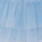 MTN Bee Blue &pink Blossom Princess Dress – 3D Floral & Lace Party Gown for Girls
