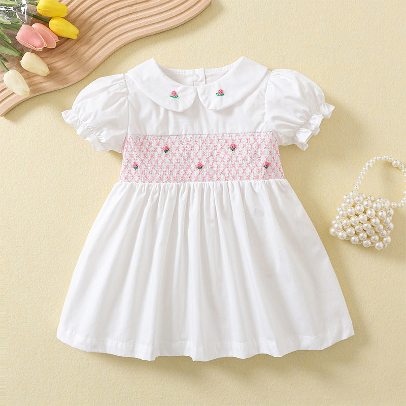 Premium Cotton white Baby Girl Dress