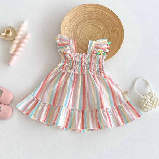 Colorful Striped Summer Dress