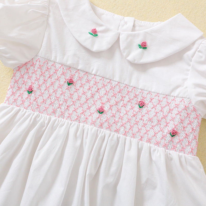 Premium Cotton white Baby Girl Dress