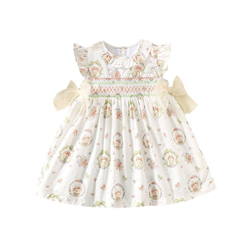 Soft Cotton  garden Ruffle Dress for Girls