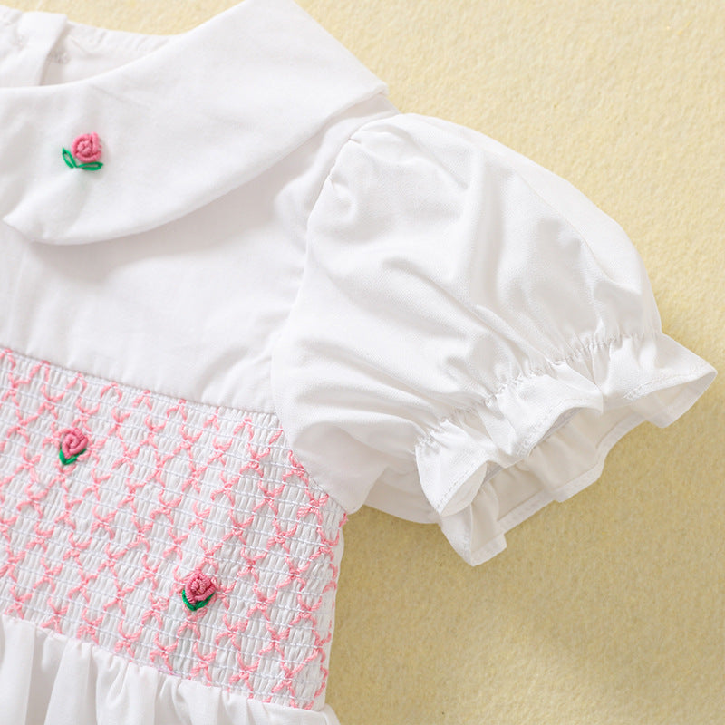 Premium Cotton white Baby Girl Dress